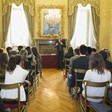 Il Vicepresidente della Camera dei deputati, Simone Baldelli, incontra gli studenti del Liceo 'Torquato Tasso' di Roma