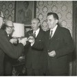 Il presidente della Camera dei Deputati Alessandro Pertini riceve il ministro degli Esteri sovietico Gromyko