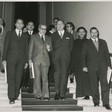 Una delegazione parlamentare egiziana visita Montecitorio e viene ricevuta dal presidente della Camera dei Deputati Alessandro Pertini