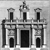Porta principale del Palazzo della Curia Innocenziana con le sue porte minori Laterali sopra il Monte Citorio
