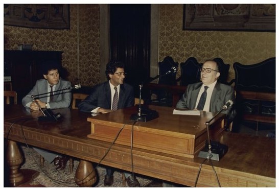 Presidente libico incontra Gerardo Bianco alla Sala della Lupa - on. Piccoli alla Commissione esteri