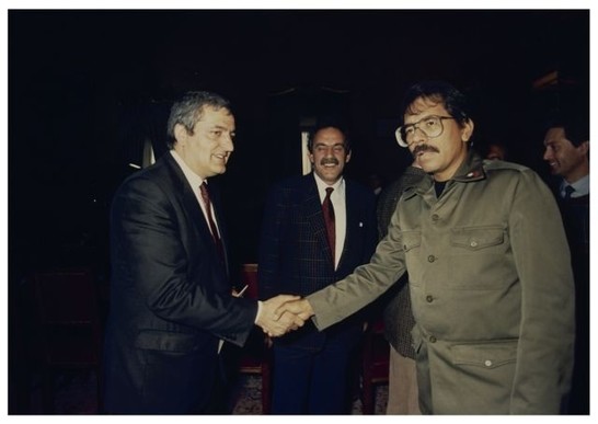 Incontro del Presidente On. Iotti, Vicepres. Della Camera e Capigruppo parlamentari con il Presidente della Repubblica del Nicaragua Daniel Ortega
