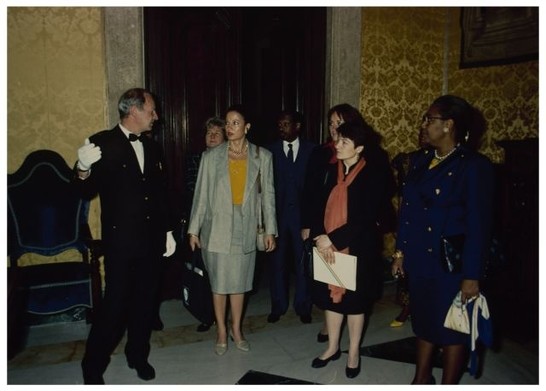 On. Francese riceve la moglie del Presidente della Costa d'Avorio Boigny