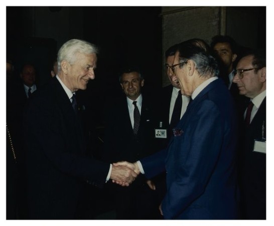 Incontro del Presidente Iotti con il Presidente della Repubblica tedesca Von Weiszacker