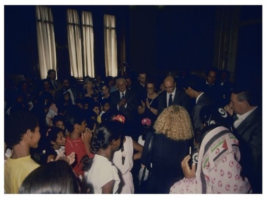 Incontro del Presidente Napolitano con una rappresentanza di bambini Sarawi Incontro del Presidente Napolitano con una rappresentanza di bambini Sarawi