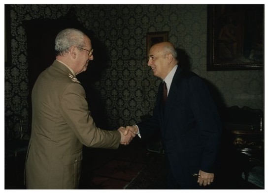 Incontro del Presidente Napolitano con il Gen. di Stato Maggiore dell'esercito Corcione