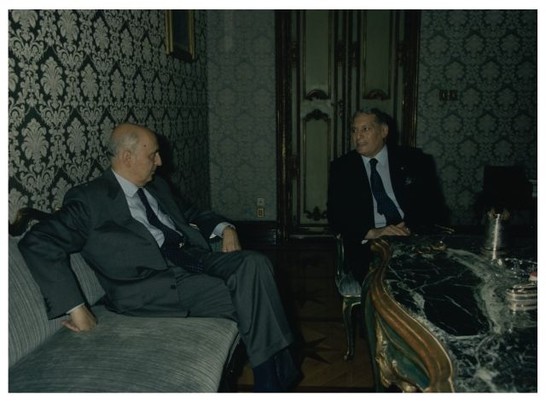 Incontro del Presidente Napolitano con il Prefetto Parisi