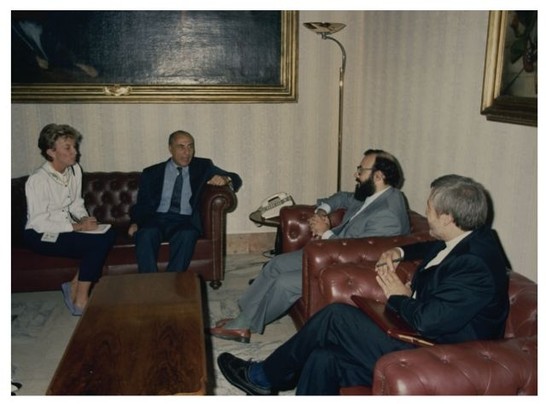 Incontro del Presidente della Comm. Esteri on. Cariglia con il Vice Presidente esteri iraniano