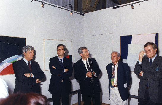 Inaugurazione della mostra di Eugenio Carmi