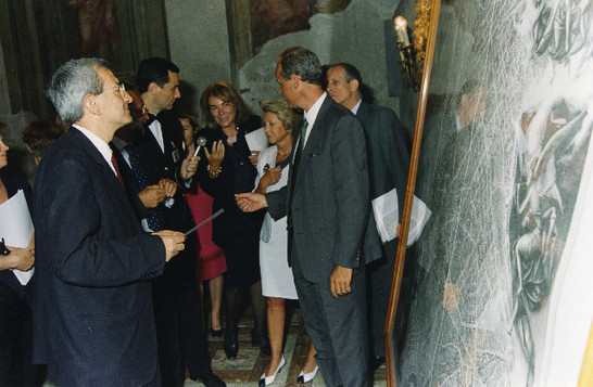 Cerimonia di consegna al Presidente della Camera dei Deputati Luciano Violante della Pianta Monumentale di Roma