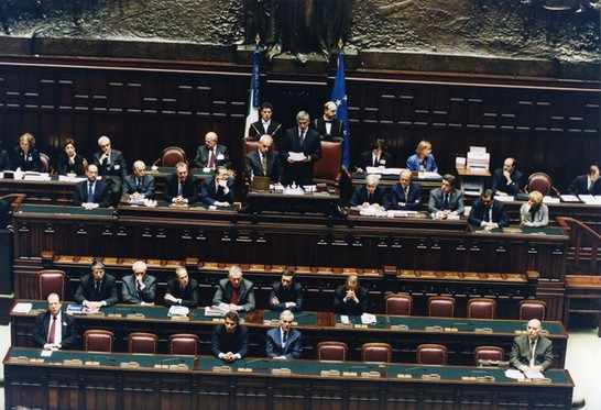 Il Presidente della Camera dei deputati, Pier Ferdinando Casini, interviene alla manifestazione 'Per l'avvenire dell'Europa '