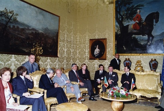 Il Presidente della Camera dei deputati, Pier Ferdinando Casini, a colloquio con il Presidente della Duma Russa, Gennady N. Seleznev