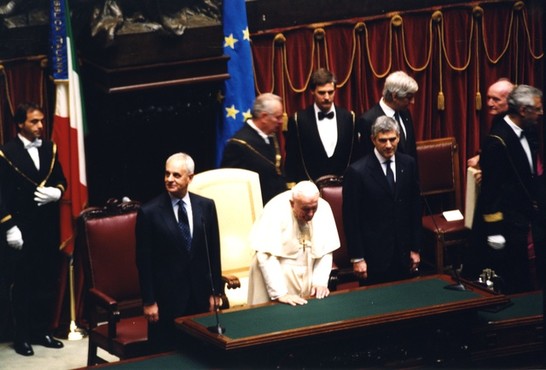 Visita di Giovanni Paolo II al Parlamento