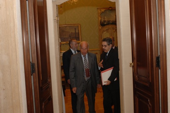 Il Presidente della Camera dei deputati, Fausto Bertinotti,  riceve una delegazione del Centro islamico culturale d'Italia