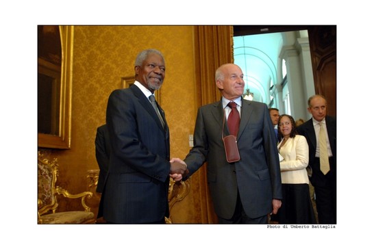 Visita alla Camera dei deputati del Segretario generale dell'ONU, Kofi Annan