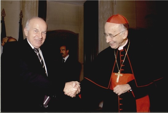 Il Presidente della Camera dei deputati, Fausto Bertinotti, riceve S.E. Cardinale Camillo Ruini