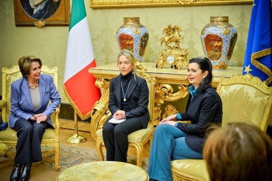 La Presidente della Camera dei deputati, Laura Boldrini, riceve una delegazione di deputati della House of Representatives