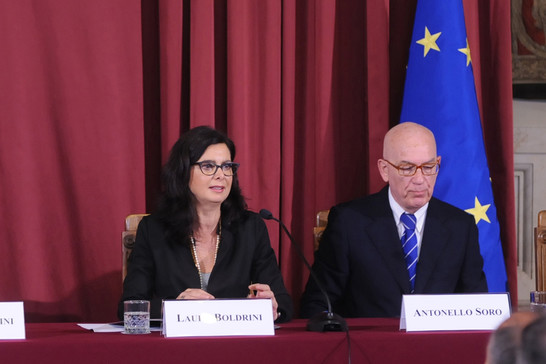 Intervento della Presidente della Camera dei deputati, Laura Boldrini