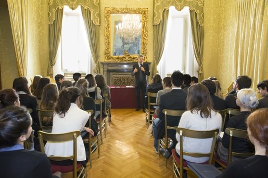 Il Vicepresidente della Camera dei deputati, Simone Baldelli, incontra gli studenti del Liceo 'Torquato Tasso' di Roma