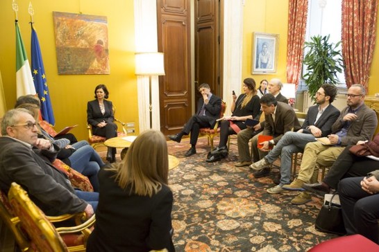 Incontro della Presidente Boldrini con una delegazione del Movimento 'Stop TTIP Italia'