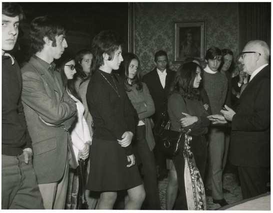 Visita di studenti dell'Istituto tecnico geometri di Chiavari