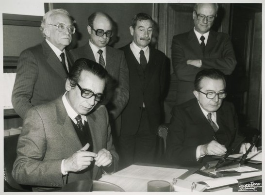 Firma della convenzione per la LXIX Conferenza Unione interparlamentare a Roma