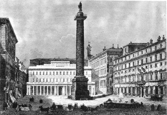 Veduta della Piazza Colonna