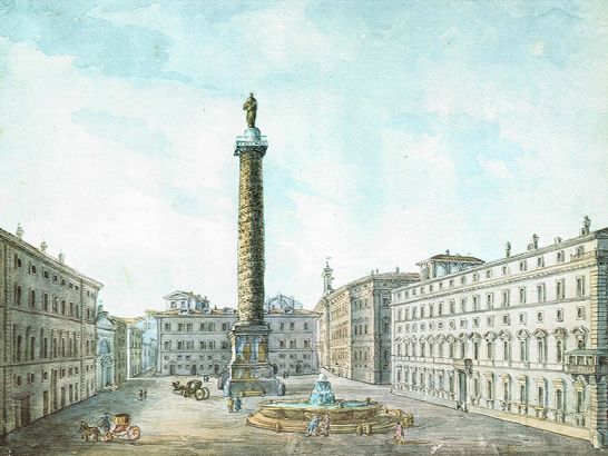 Veduta di Piazza Colonna