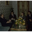 Il Presidente della Camera dei  Deputati Presidente Nilde Iotti  ed il Ministro degli Esteri Giulio Andreotti incontrano il Presidente argentino Raúl Alfonsín