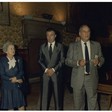 Il Vicepresidente della Camera dei Deputati Alfredo Biondi incontra Filomena Nitti Bovet segue cerimonia con consegna di un manoscritto