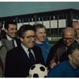 La squadra di calcio di una delegazione parlamentare tedesca incontra il Presidente Iotti