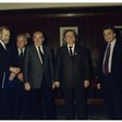Incontro del leader polacco Lech Walesa con i Capigruppo dei partiti: DC Forlani; PCI Occhetto; PSI Craxi