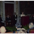 Incontro del Vicepresidente USA Danforth Quayle con le più alte cariche dello stato e successiva conferenza nella Sala della Regina di Palazzo Montecitorio