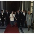 Incontro del Vicepresidente USA Danforth Quayle con le più alte cariche dello stato e successiva conferenza nella Sala della Regina di Palazzo Montecitorio