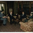 Incontro del Presidente Spadolini con il neoeletto Presidente della Camera dei deputati Giorgio Napolitano
