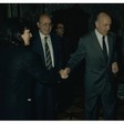 Il Presidente della Camera dei Deputati Giorgio Napolitano incontra il Vicepresidente del Consiglio Superiore della Magistratura Giorgio Galloni