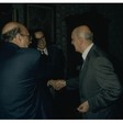 Il Presidente della Camera dei Deputati Giorgio Napolitano incontra il Vicepresidente del Consiglio Superiore della Magistratura Giorgio Galloni