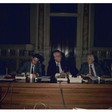 Conferenza del presidente dell'Assemblea U.E.O. Hartmut Soell e del Vicepresidente della Commissione Esteri della Camera dei Deputati Franco Foschi
