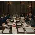Il Presidente della Camera dei Deputati  Giorgio Napolitano incontra il Presidente del Senato Giovanni Spadolini e l'onorevole Ciriaco De Mita