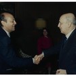 Il Presidente dell Camera dei Deputati Giorgio Napolitano il Presidente della Camera cilena Josè Antonio Viera-Gallo