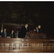 Visita alla Biblioteca della Camera e all'Aula di Montecitorio del Presidente dell'Assemblea Nazionale francese Philippe Seguin
