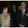 Cerimonia della consegna del ventaglio al Presidente della Camera dei Deputati Irene Pivetti  dalla Stampa Parlamentare
