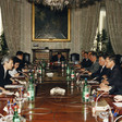 Il Presidente della Camera dei deputati, Luciano Violante, incontra il Presidente della Repubblica di Polonia, Aleksander Kwaśniewski
