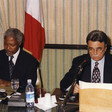 Il Segretario Generale dell'ONU, Kofi Annan, incontra i membri della Commissione Affari Esteri della Camera dei deputati