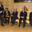 Il Presidente della Camera dei deputati, Luciano Violante, a colloquio con il Vice Primo Ministro iracheno, Tarek Aziz