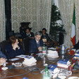 Il Presidente della Camera dei deputati, Luciano Violante, presiede la conferenza dei Presidenti di Assemblea dei Consigli Regionali Provincie Autonome