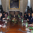 Il Presidente della Camera dei deputati, Luciano Violante, a colloquio con il Presidente del Parlamento del Bangladesh, Humayun Rasheed Choudhury