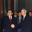 Il Presidente della Camera dei Deputati Luciano Violante e il Vice Presidente Petrini incontrano il Presidente della Repubblica Popolare Cinese Jiang Zemin