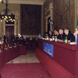 Il Presidente della Camera dei deputati, Luciano Violante, riceve il Presidente del Consiglio d'Europa, Lord Russell-Johnston