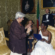 Il Questore della Camera dei Deputati Maura Camoirano riceve la Principessa del Burundi Marguerite Barankitse